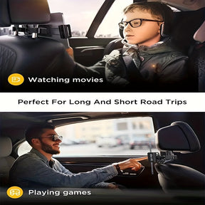 Support de Tablette pour Appuie-tête de Voiture - Ajustable et Sécurisé pour Appareils de 5 à 14 Pouces