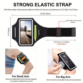 Support de Téléphone de Course Ajustable - Compartiment Pratique pour Écouteurs