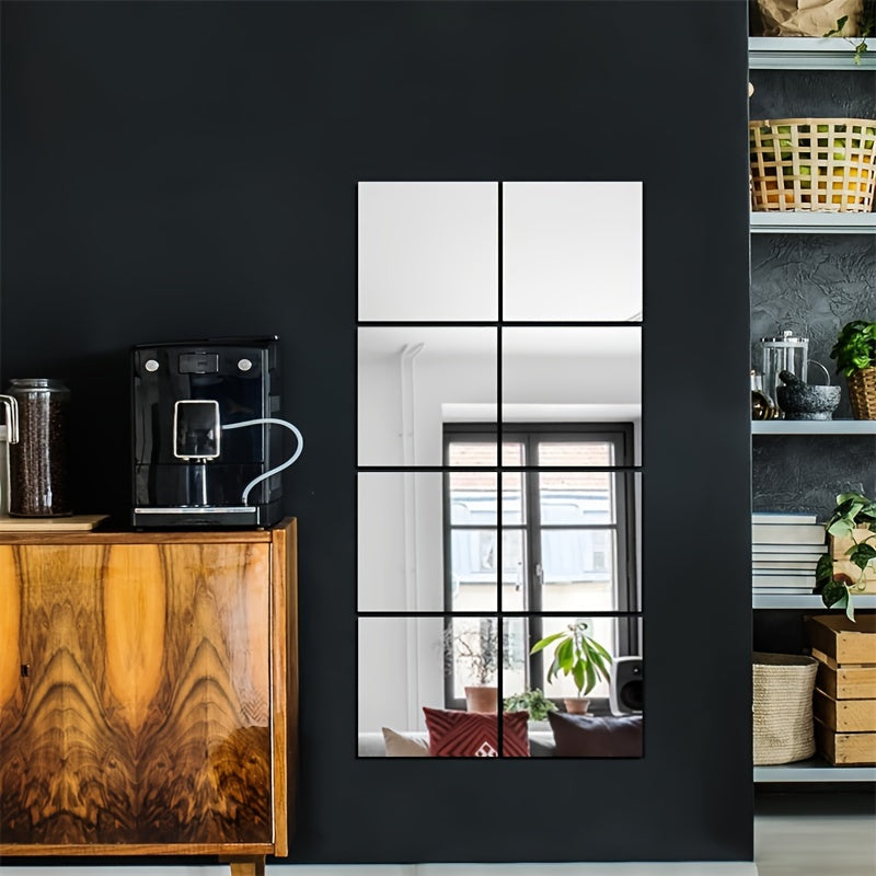Carreaux Miroir Autocollants Élégants - Installation Facile et Design Luxueux