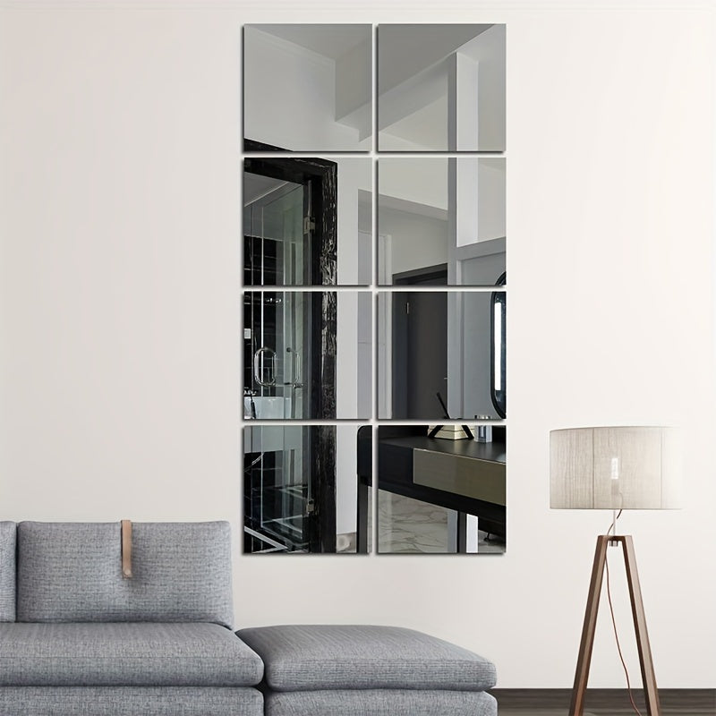 Carreaux Miroir Autocollants Élégants - Installation Facile et Design Luxueux