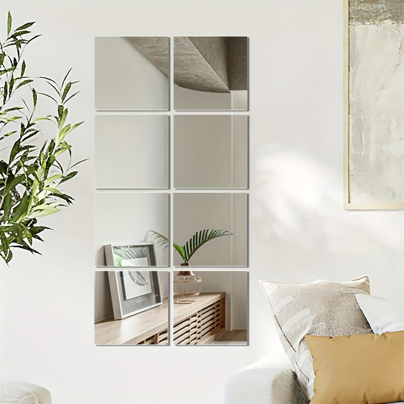 Carreaux Miroir Autocollants Élégants - Installation Facile et Design Luxueux