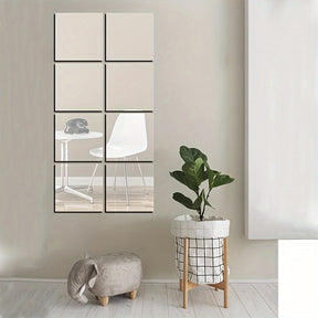 Carreaux Miroir Autocollants Élégants - Installation Facile et Design Luxueux