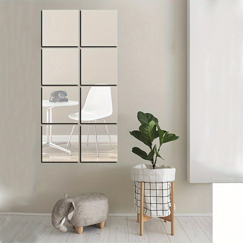 Carreaux Miroir Autocollants Élégants - Installation Facile et Design Luxueux