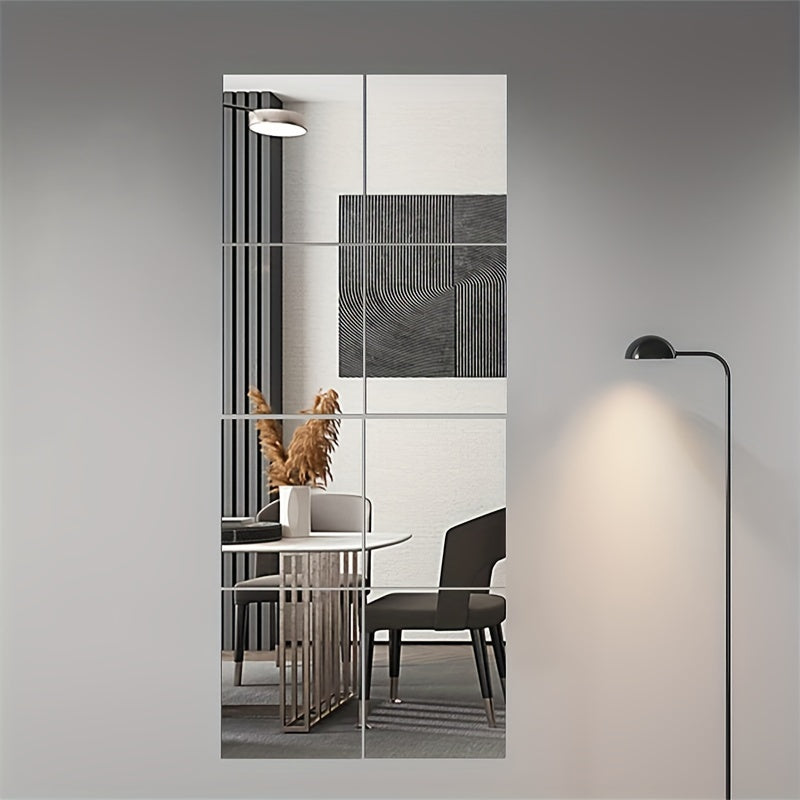 Carreaux Miroir Autocollants Élégants - Installation Facile et Design Luxueux