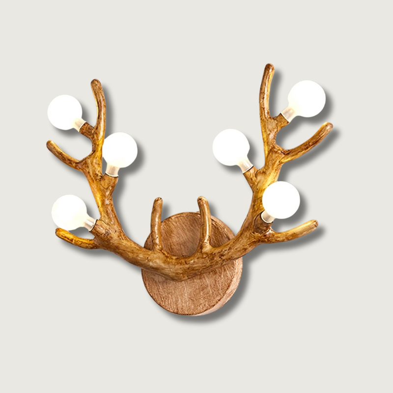 Applique Murale en Forme de Cerf - Éclairage Élégant et Naturel