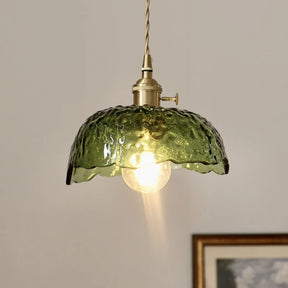 Lampe Suspendue en Laiton et Verre - Élégance Moderne et Installation Facile