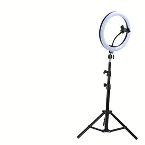 Anneau LED pour Selfies et Vidéos - Trépied Réglable et Support Pratique