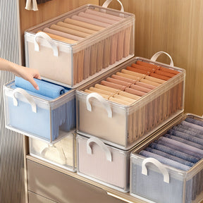 Bacs de Rangement Durables avec Poignées - Organisation Pratique et Polyvalente