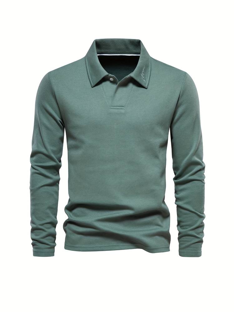 Polo à Manches Longues pour Homme - Élégance et Confort au Quotidien