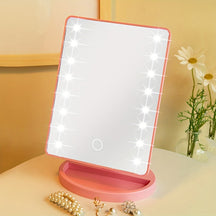 Miroir de Maquillage LED Ajustable - Luminosité Réglable et Portable
