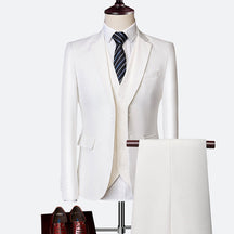 Costume Ajusté 3 Pièces pour Hommes - Élégance et Confort pour Événements Formels