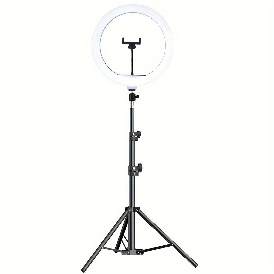 Anneau LED pour Selfies et Vidéos - Trépied Réglable et Support Pratique