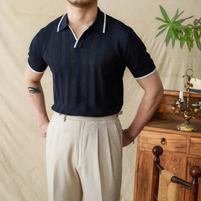 Polo en Tricot Oxford pour Hommes - Confort Élégant et Polyvalent pour l'Été