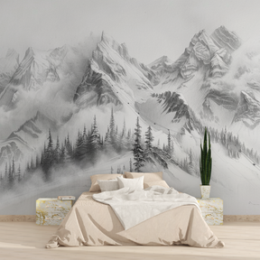 Papier Peint Montagne Sommet De Chamonix