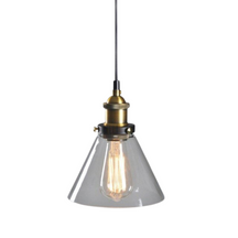 Lampe Suspendue Industrielle en Verre - Design Élégant et Minimaliste