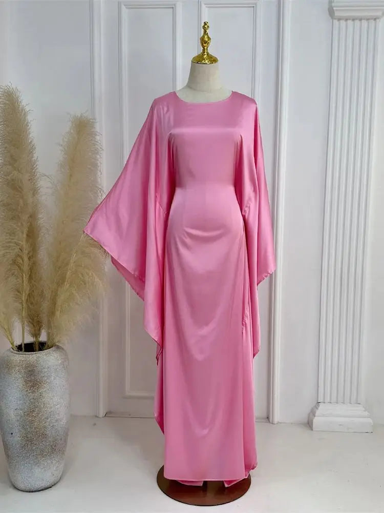 Robe Maxi Élégante pour Femmes - Manches en Cape et Confort Optimal