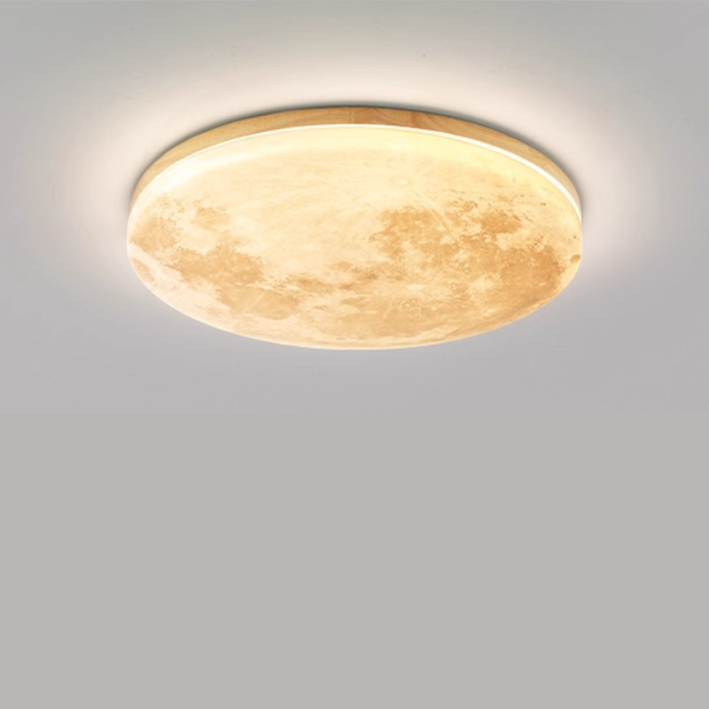 Lampe de Plafond Élégante en Bois - Design Minimaliste et Éclairage Accueillant