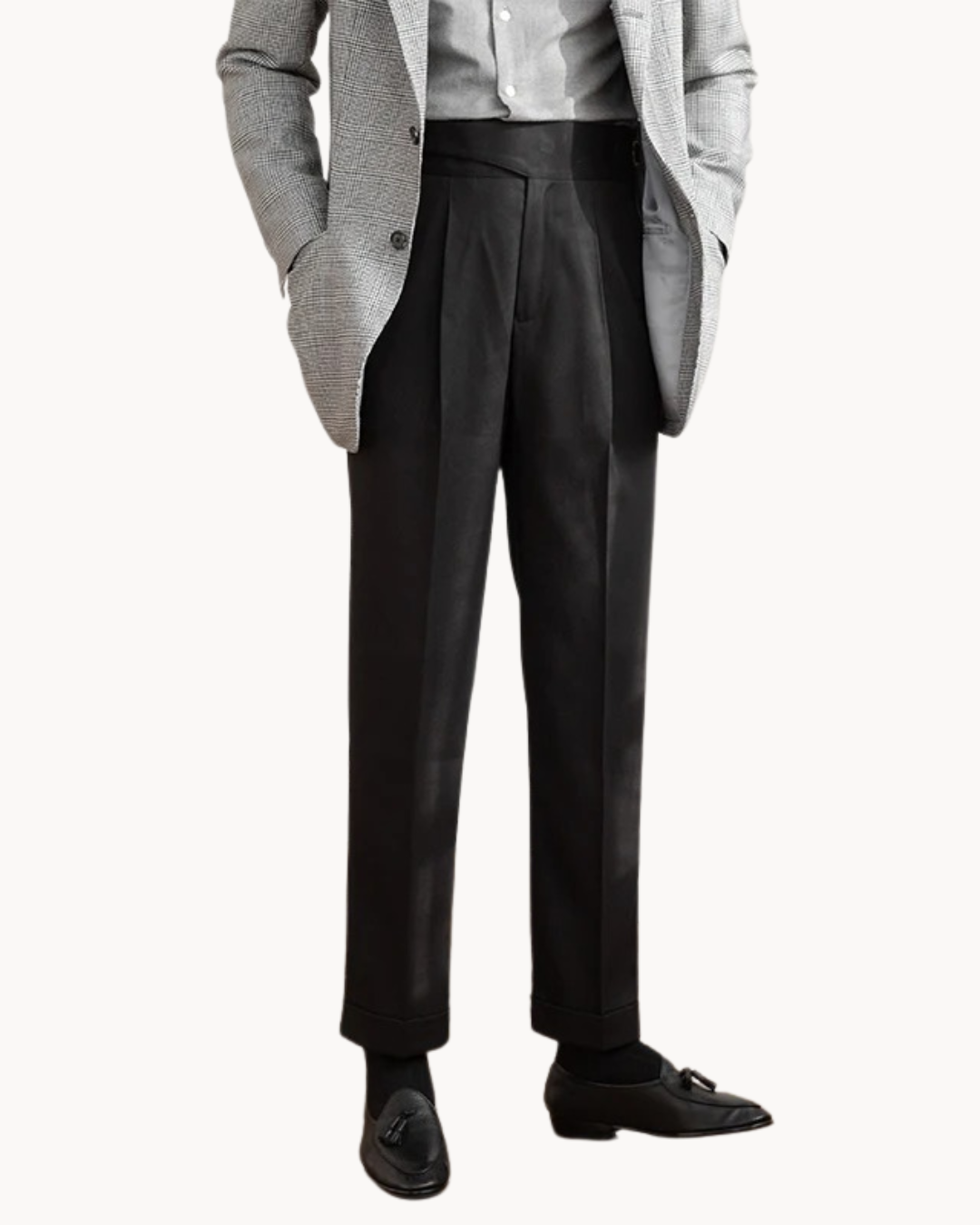 Pantalon Sur-Mesure Élégant pour Hommes - Polyvalent et Résistant aux Rides
