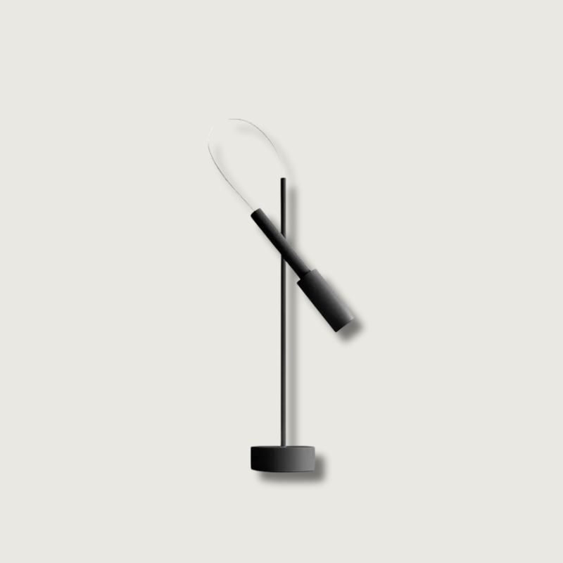 Lampe de Table Moderne Noir - Ambiance Chaleureuse et Élégante