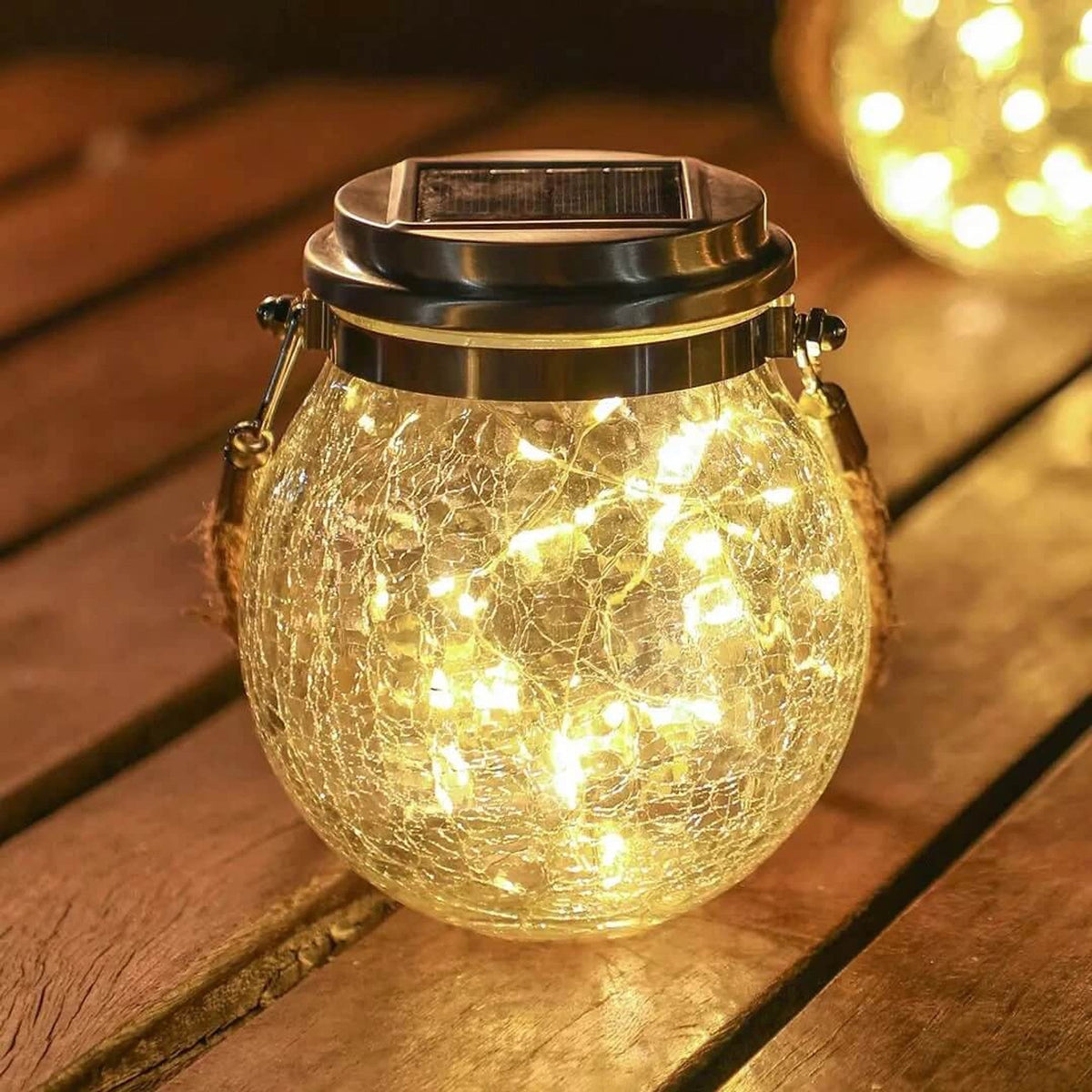 Lampe Solaire en Verre - Éclairage Écologique et Élégant