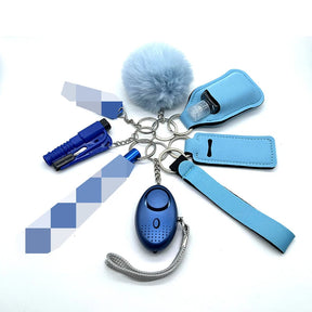 Kit de Défense Personnelle pour Femmes - Ensemble de 9 Pièces avec Alarme et Sifflet