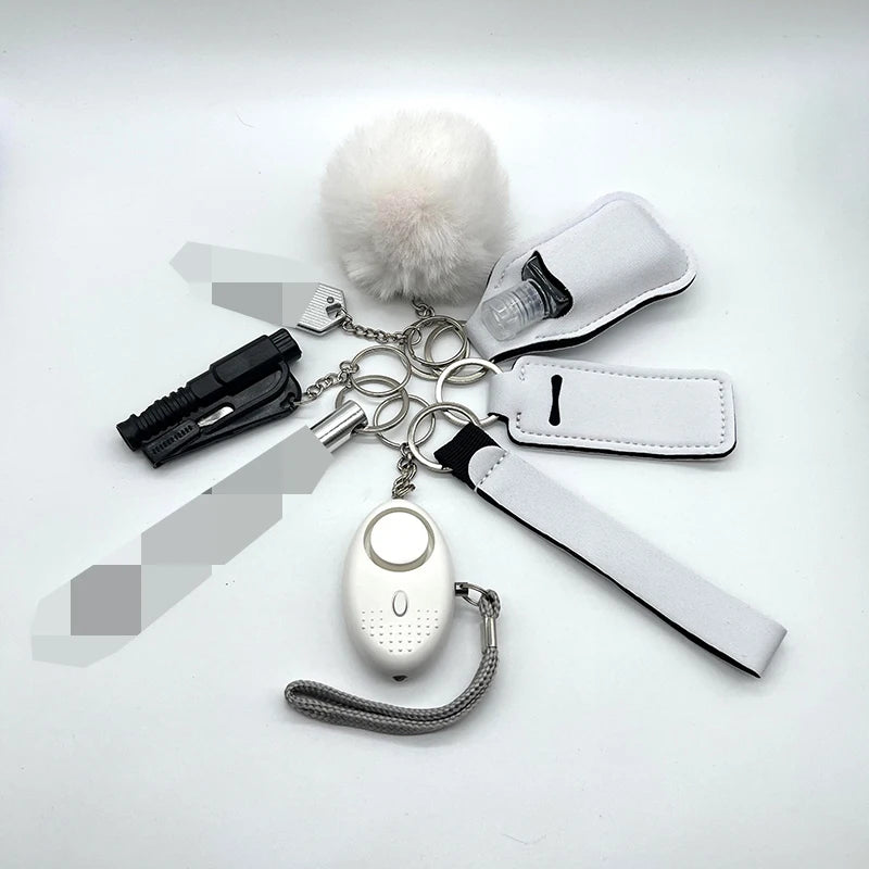Kit de Défense Personnelle pour Femmes - Ensemble de 9 Pièces avec Alarme et Sifflet