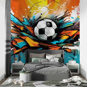 Graffiti Football Balloon Wallpaper