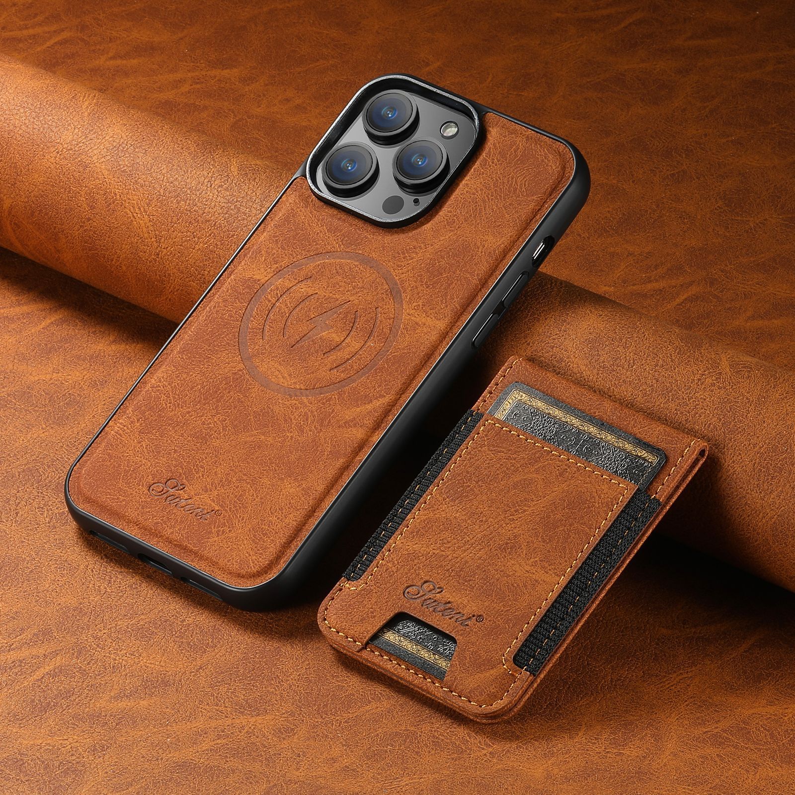 Coque de Téléphone Élégante et Durable - Porte-Carte Intégré et Protection Supérieure