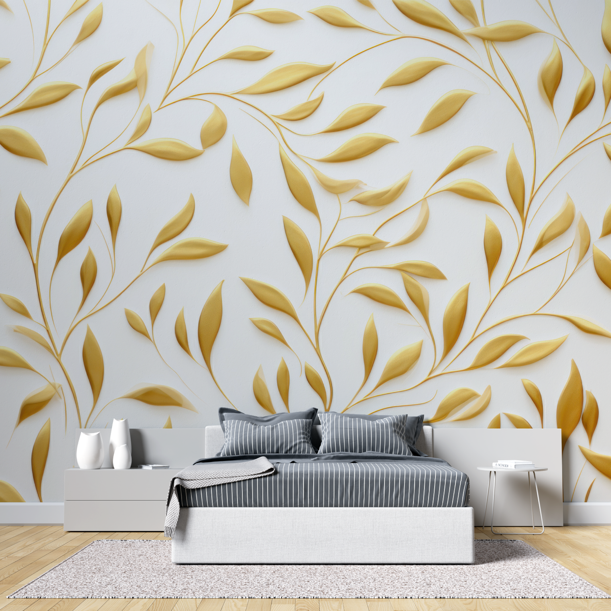 Gold and White Wallpaper