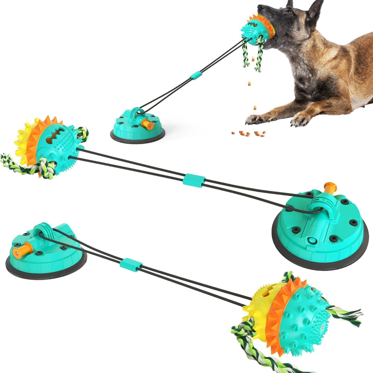 Jouet Interactif pour Chien - Durable avec Barres à Mâcher et Balles Roulantes