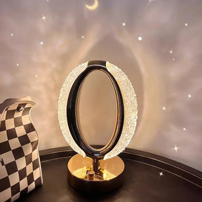 Lampe de Table en Cristal - Élégance Moderne et Éclairage Subtil