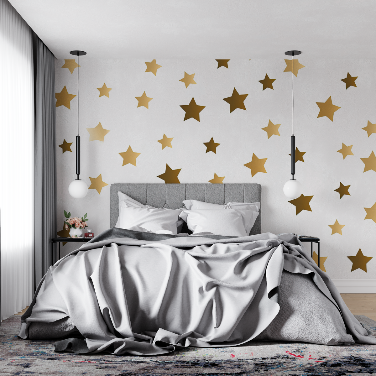 Golden Stars Wallpaper