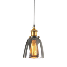 Lampe Suspendue Industrielle en Verre - Design Élégant et Minimaliste