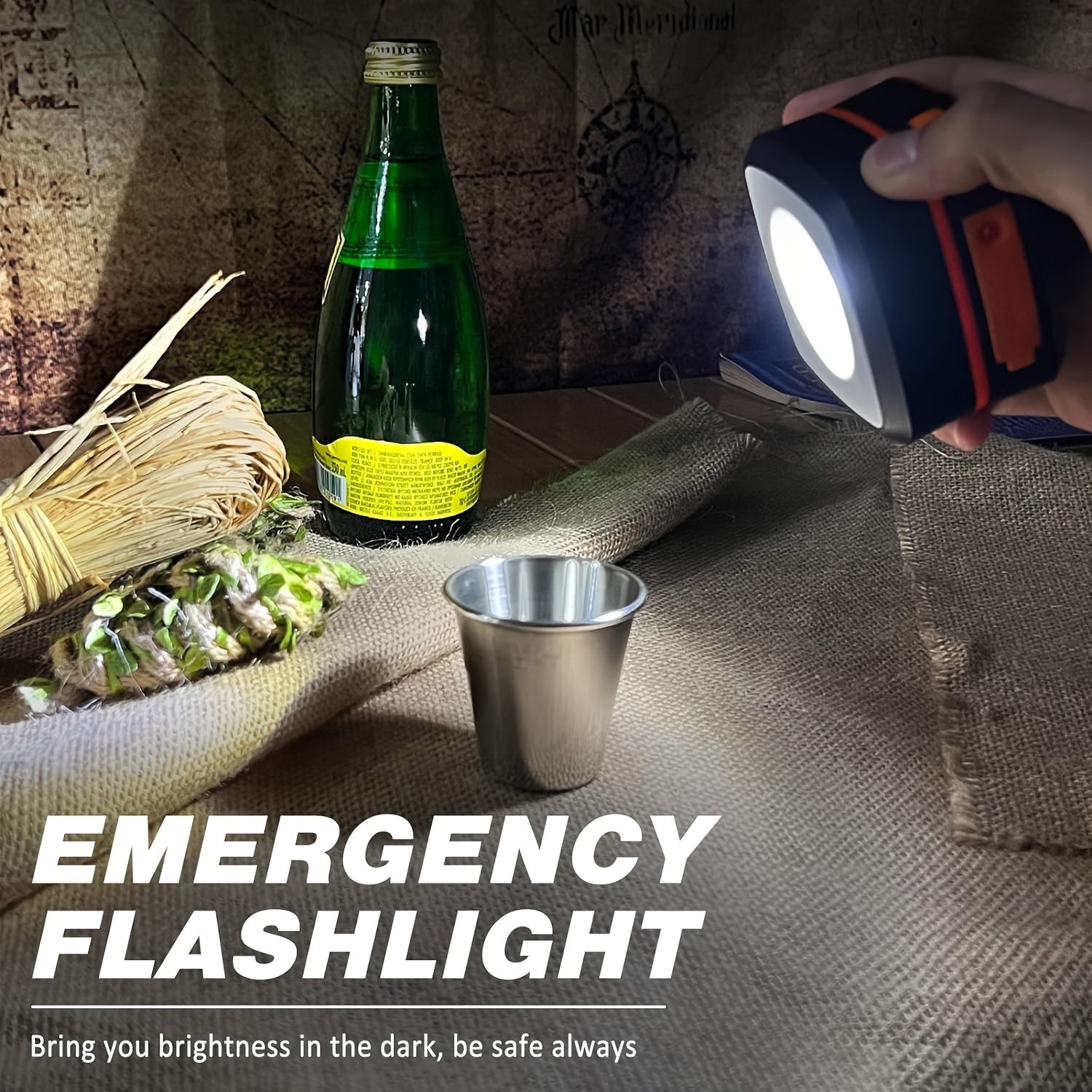 Lampe de Camping LED Rechargeable - Compacte et Pliable pour Aventures