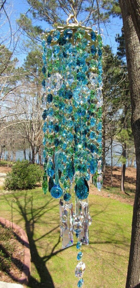 Carillon en Cristal pour Jardin - Design Élégant et Mélodies Apaisantes