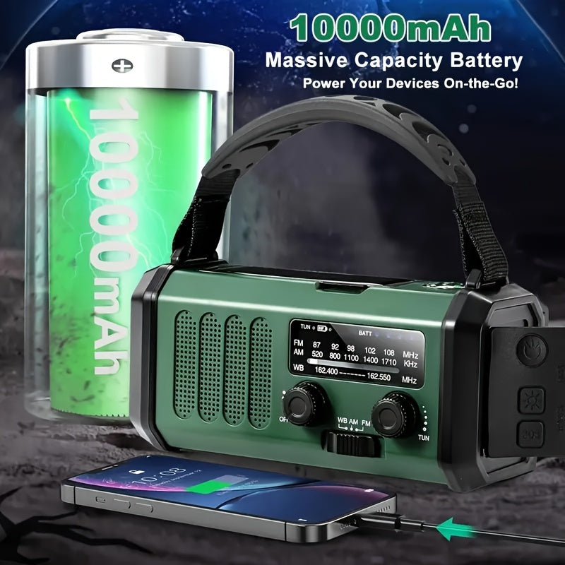 Radio d'urgence Multifonctionnelle - Panneau Solaire et Chargeur USB