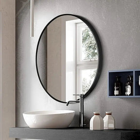 Miroir Rond Moderne 50x50 cm - Élégance et Installation Facile