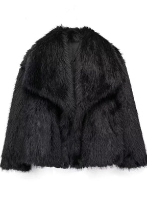 Veste en Fausse Fourrure Écologique - Élégance et Chaleur Luxueuse