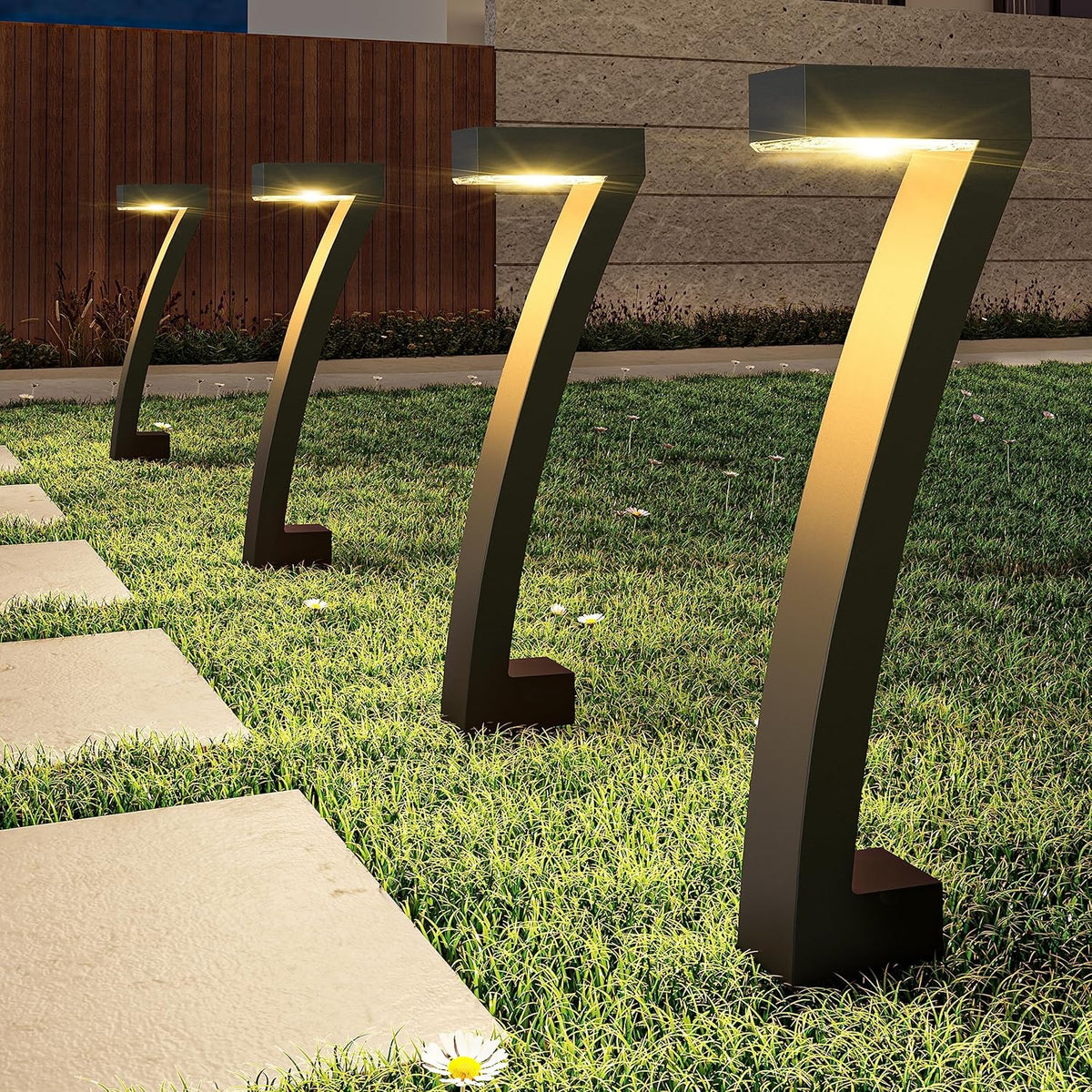 Lampes Solaires à LED pour Jardin - Éclairage Automatique et Résistant aux Intempéries