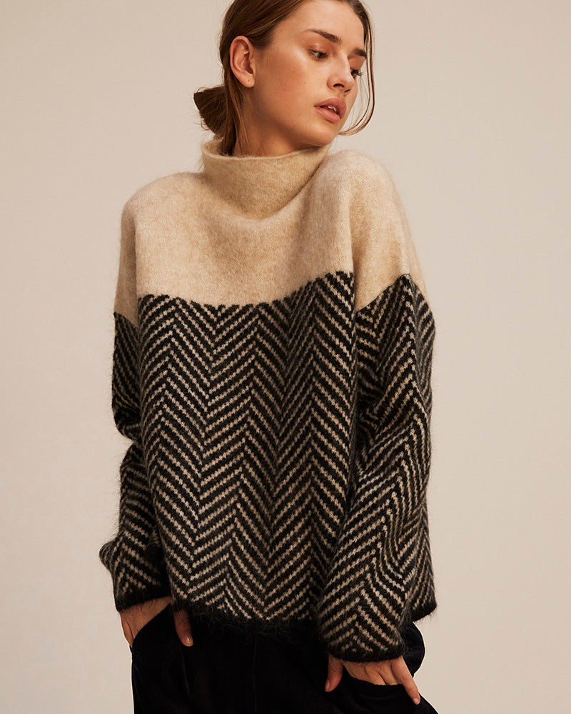 Pull à Col Montant Chic - Doux et Chaud pour Jours Froids