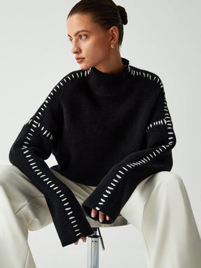 Pull Col Roulé Surdimensionné - Élégance Confortable pour Toutes les Occasions