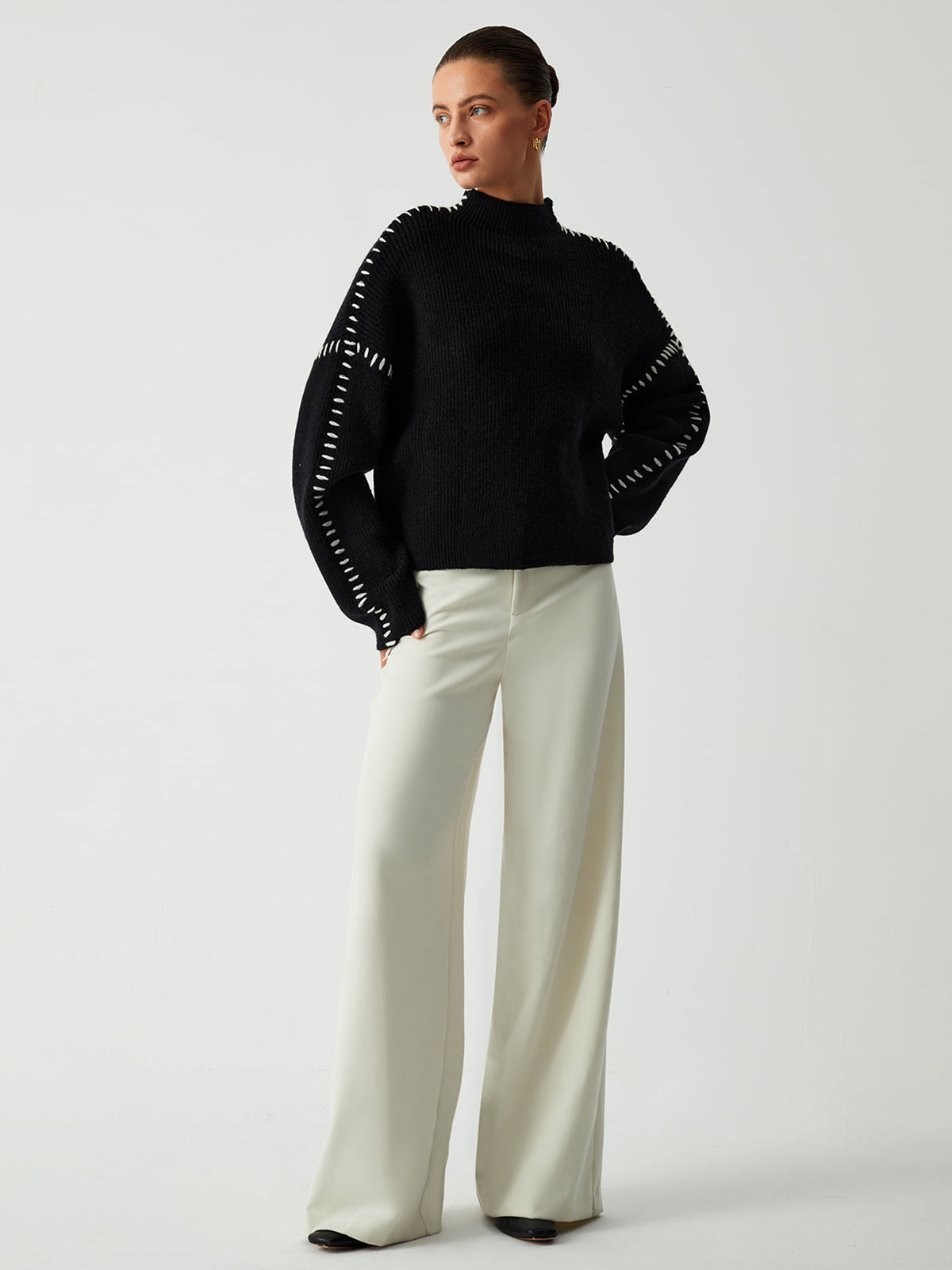Pull Col Roulé Surdimensionné - Élégance Confortable pour Toutes les Occasions
