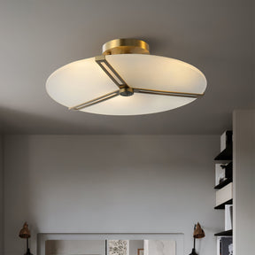 Plafonnier Moderne en Verre et Métal - Design Élégant et Illumination Chaleureuse