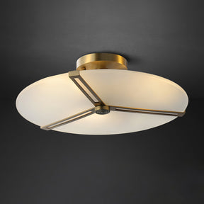 Plafonnier Moderne en Verre et Métal - Design Élégant et Illumination Chaleureuse