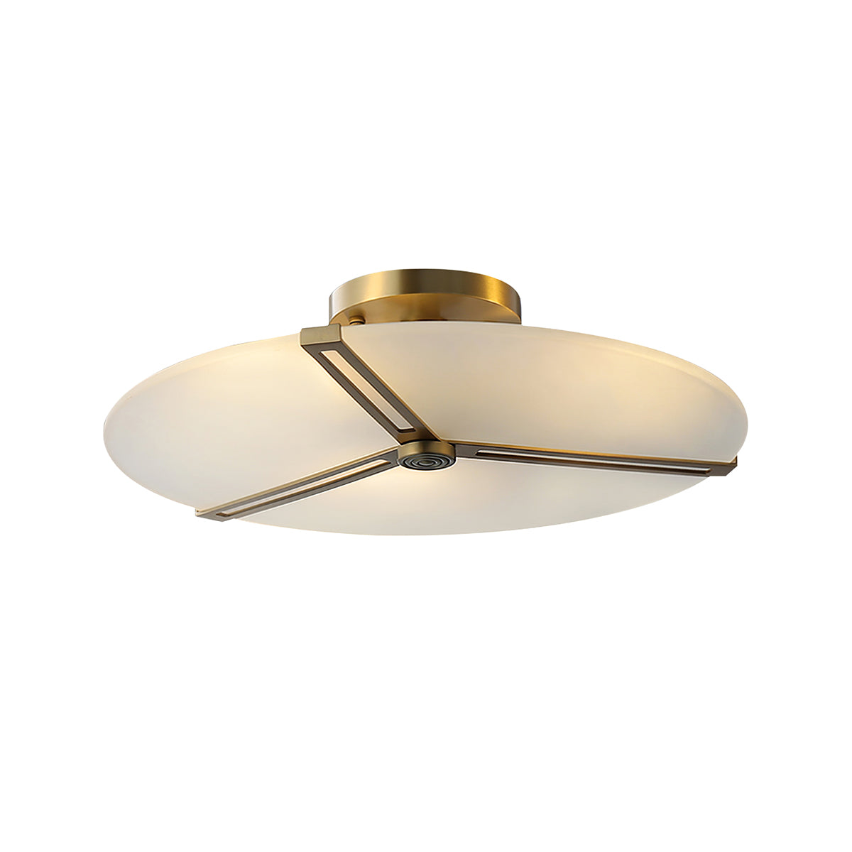 Plafonnier Moderne en Verre et Métal - Design Élégant et Illumination Chaleureuse