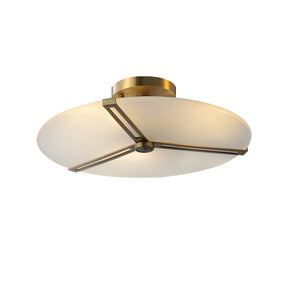 Plafonnier Moderne en Verre et Métal - Design Élégant et Illumination Chaleureuse