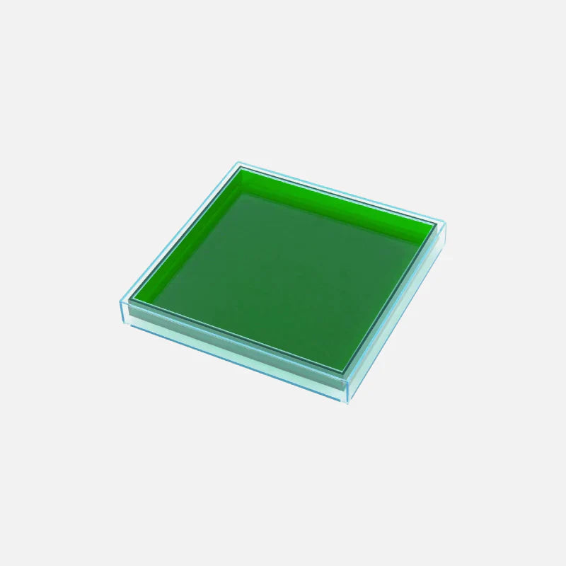 Plateau de Service en Acrylique Multicolore - Design Élégant et Facile à Nettoyer