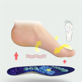 Semelles Magnétiques d'Acupression - Confort et Soulagement Durable des Pieds