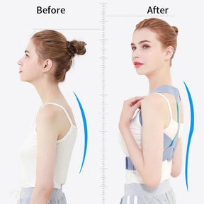 Correcteur de posture ajustable - Soutien dorsal confortable et discret