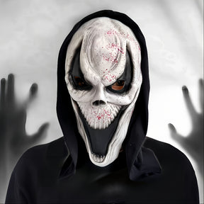 Masque Halloween Crâne Complet pour Adultes - Design Effrayant avec Capuche Intégrée